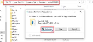 cài đặt AutoCAD